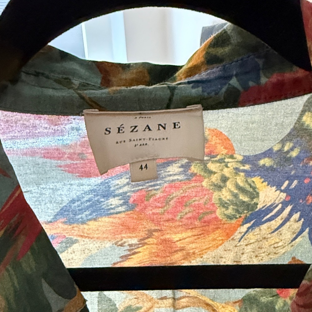 Sezane Multicolor Floral Tropical Blouse - Picture 2 of 3